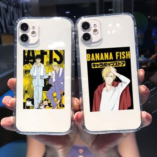 Banana Fish Ash Lynx Clear Phone Case For iPhone 12 Pro Max 11 XS X XR 7 8 6sPlus SE 2020 Japan Anime Cover Soft Silicone Fundas