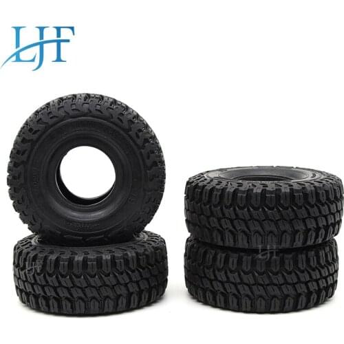 4pcs 1.9 Inch 125mm 1/10 Rock Crawler Rubber Tires for D90 TRX-4 Defender TRX6 G63 SCX10 II AXIAL 90046 RC Car Accessories L46