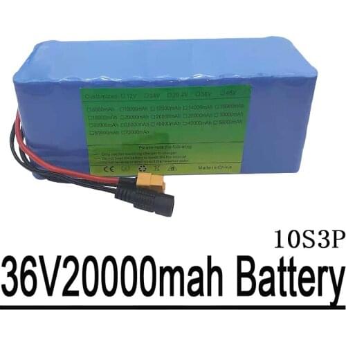 With 15a BMS 36 v12Ah 18650 42 v Lithium-Ion Batteries Electric Motorcycle Car Bike Scooter