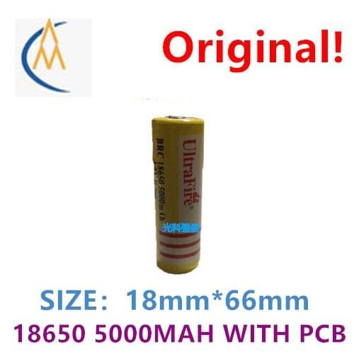 With protective uitrafire strong light 3.7V flashlight 5000mAh fishing 18650 lighting lithium rechargeable battery