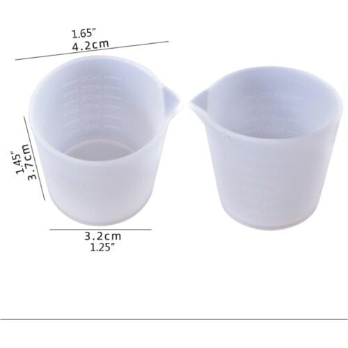30ML Silicone Measuring Cup Handmade DIY Jewelry Making Tools Crystal Epoxy Resin Mixed Measure Accessories