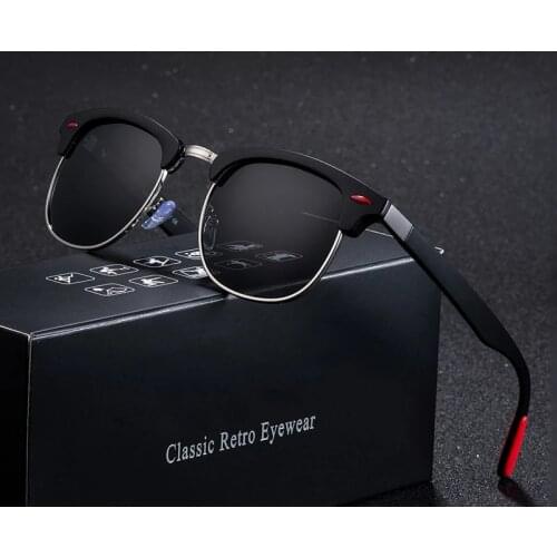 Polarized Sunglasses Women Men Classic Brand Designer Vintage Square Sun Glasses Driving Mirror UV400 for Auto Car