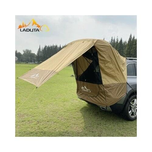 Outdoor self-driving tour barbecue camping car tail extension tent sunshade rainproof car travel tent trunk tent