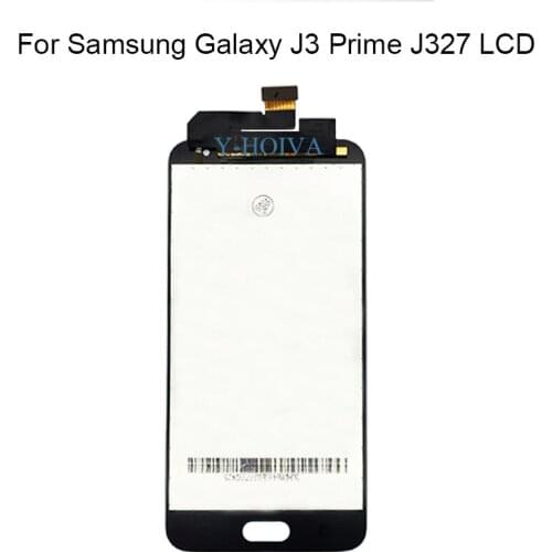 Y-HOIVA For Samsung J3 prime 2017 J327 LCD Display J3 Emerge Touch Screen Digitizer Assembly LCD Replacement + Free Tools