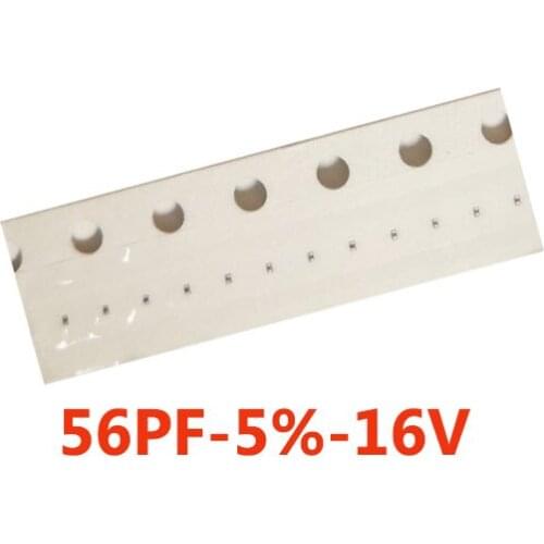 100pcs/lot C2000 C2093 C2090 C2089 C2058 56PF 16V 5% 01005 NP0-C0G for iphone 6 6plus motherboard fix part