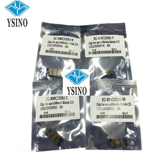 2Sets X IUP14 IUP 14 IUP-14 Drum Chip CMYK Bizhub C25P Image Imaging Unit Chip for Konica Minolta C25 C35 C35P