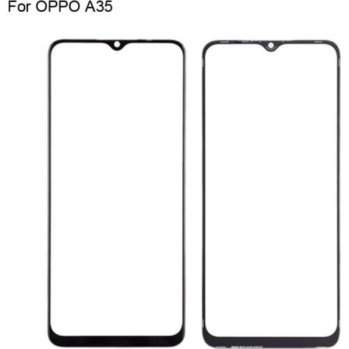2PCS For OPPO A35 Front LCD Glass Lens touchscreen For OPPO A 35 PEFM00 Touch screen Panel Outer Screen Glass without flex