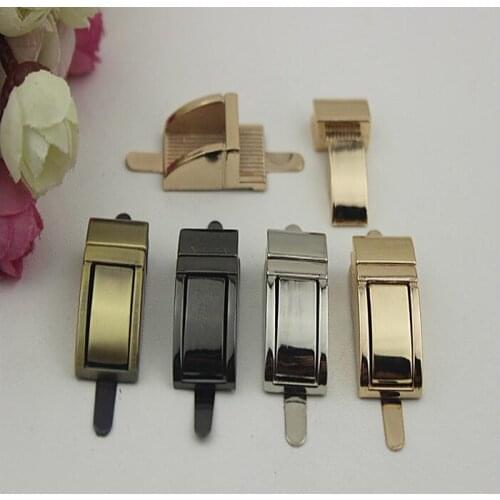 6 PCS/lot) 4 color plating high-grade leather handbags arch bridge switch lock decorative accessories