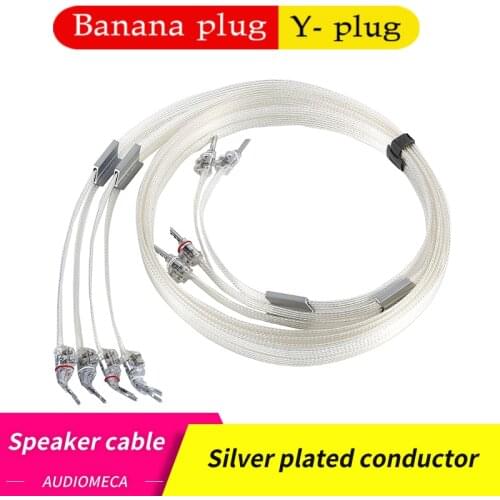 Audiomeca S-30 Hifi Speaker cable high quality 6N copper silver plated conductor terminal insulation shell
