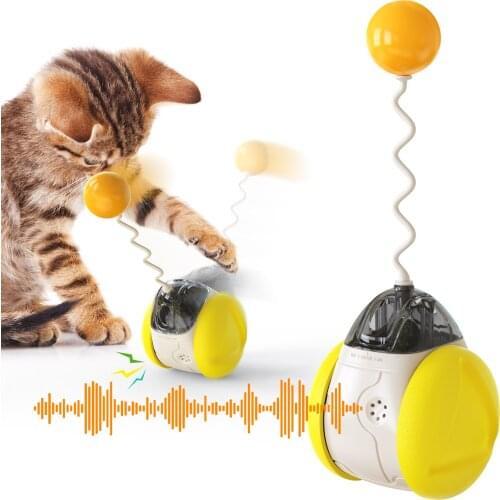 Cat Toy Interact Squeak Balance Teaser Cat Ratt Catnip Ball Cat Teaser Cat Interactive Cat Product Cat Accessories Free Shipping
