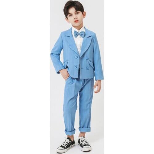 Japan Boys Jacket +Pants 2PCS Suit for Weddings Children Party Clothes Kids School Costume Gentlemen Teenager Tuxedos Set