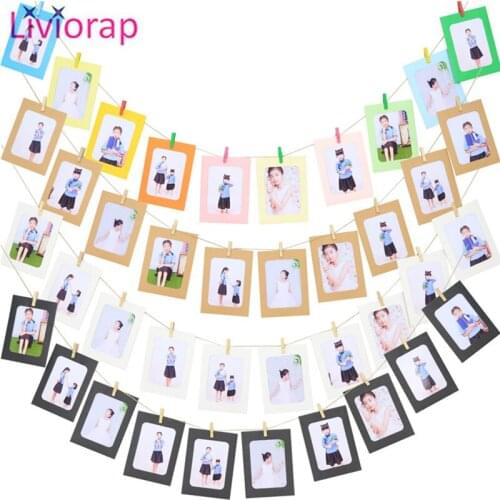 Liviorap Photo Frame Banner 1st One Year Party Happy Birthday Decorations Kids 1st Birthday Frame Banner Photo Banner