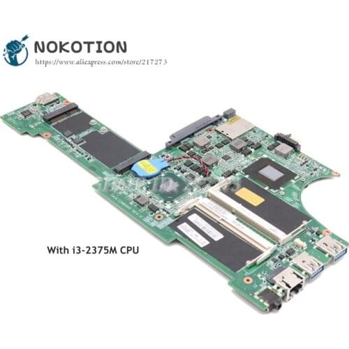 NOKOTION For Lenovo Thinkpad Edge E130 X131E Laptop Motherboard SR0U4 I3-2375M CPU DDR3 04Y1362 DA0LI2MB8F0 Main Board