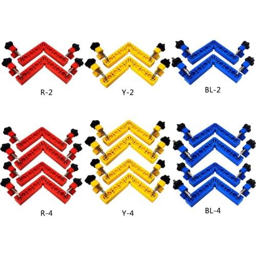 Metal L-Type Corner Clamp 90 Degrees Positioning Squares,Right Angle Clamp , Woodworking for Picture Frames, Boxes,etc