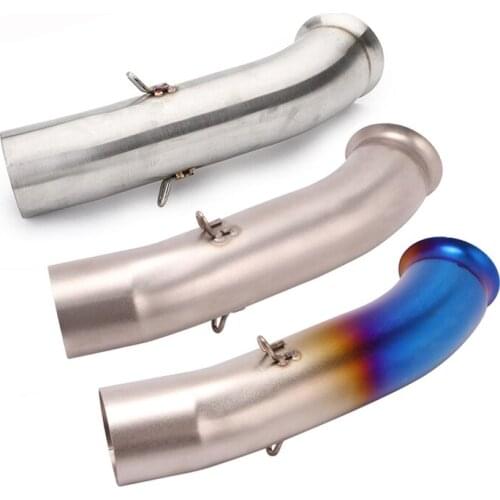 For KTM DUKE 125 250 390 RC390 2017-2021 Motorcycle System Mid Connect Link Pipe Stainless Steel to Insert 51mm Muffler