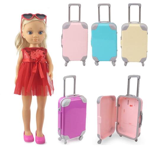 New Lovely Travel Suitcase Fit 42cm FAMOSA Nancy Doll, Doll Shoes Accessories