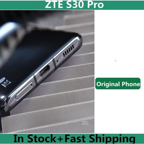 Original ZTE S30 Pro 5G Mobile Phone Snapdragon 768G Android 11.0 6.67" 144HZ 64.0MP 8GB 256GB 55W Super Charger Fingerprint