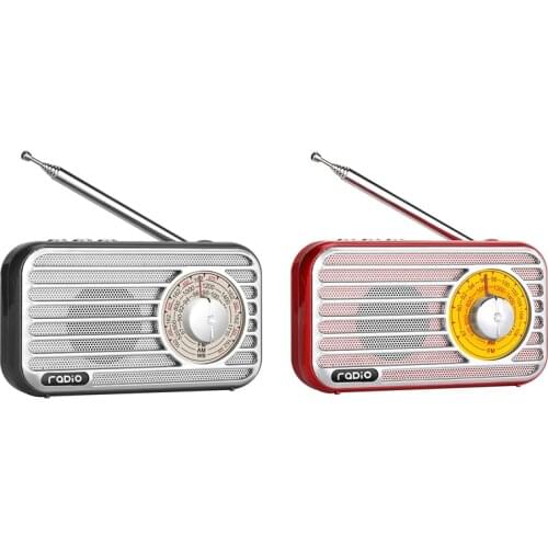 Retro Radio AM / FM Portable Radio Has The Best Reception The Headphone Jack For Jogging Walking And Travel