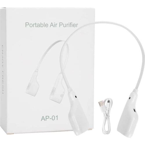 Ear Cleaning Portable Mini Portable Wearable Air Purifier Rechargeable Neck Hanging Negative Ion Purifier Ear Clean Tool