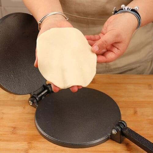 Practical Tortilla Press Non-Stick Multifunctional Rust-Proof Iron Even Pressing Tortilla Maker Baking Tools Tortilla Making Pan