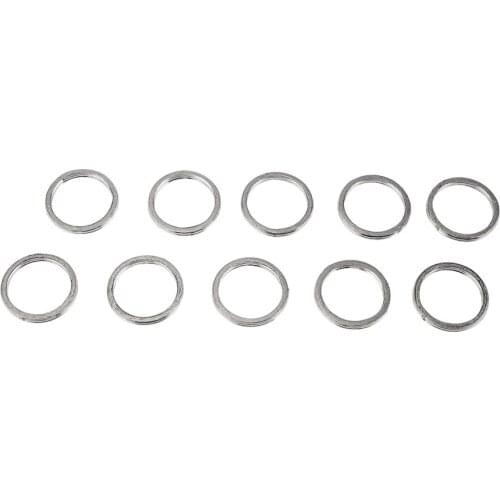 Exhaust Pipe Gasket for Suzuki 14181-01D00 38x46x5.0mm 10PCS Graphite Metal Exhaust Pipe Gasket Kit 10Pcs Replacement for Suzuki