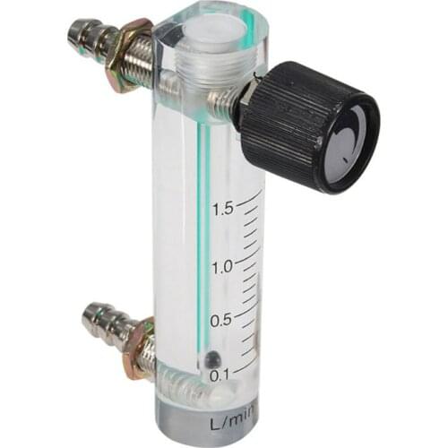 0-1.5LPM 1.5L Oxygen Flow Meter Flowmeter with Control Valve for Oxygen Air Gas