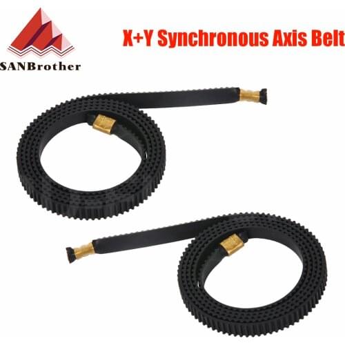 Ender3 Ender5 Cr10 X+Y Axis Synchronous Belt with Copper Buckle Gt2-6mm X 765 Y 720mm Timing Belt Terminal 3D Printer parts