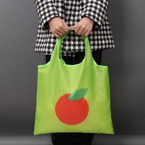 Folding Nylon Shopping Bag FoldableOxford Reusable Big Eco Grocery Totes Eco Friendly Supermarket waterproof Shounder Bag