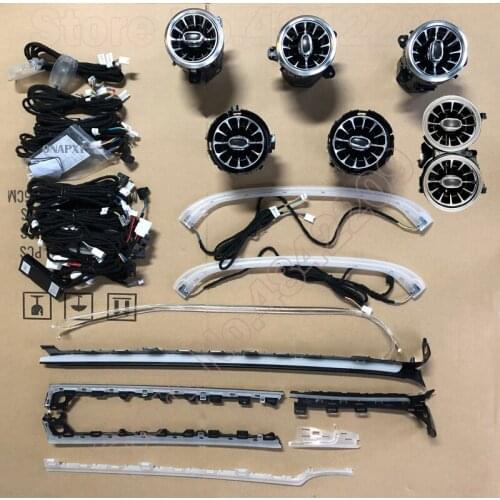 For Mercedes-Benz A/CLA class W177 W118 LED Illuminated Ambient Lamp Advanced Atmosphere Light Air Vent Outlet 64-color