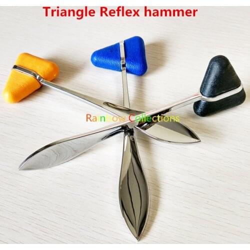 Triangle check hammer Diagnostic hammer Neurological examination percussion hammer Reflex hammer Free Shipping