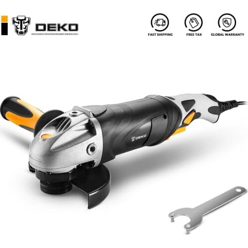 DEKO 220V 125mm Electric Angle Grinder Machine Angular Power Tool Grinding Cutting Grinding