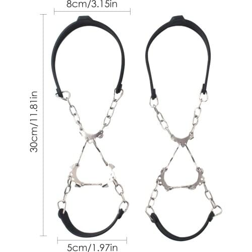 Outdoor Climbing Snow Crampons Snow Non-slip Shoe Cover Portable Outdoor Ice Gripper Claws Antiskid Snowshoes Shoe Cover