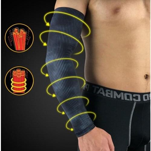 Cycling Sleeves Arm Warmers For Men Breathable Quick Sleeve Arm Sun UV Running Compression Protection Arm Dry Cover Golf Ca S4M1