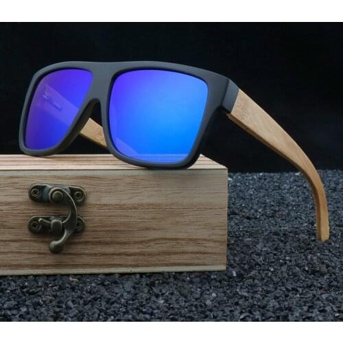 Vintage Wrap 2021 Women Spectacles Natural Bamboo Sun Glasses Handmade Polarized UV 400 Fashion Men Fishing