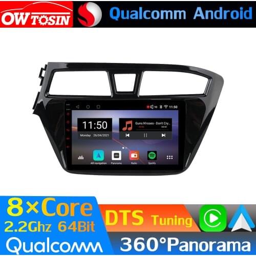 Qualcomm 8Core Android Car Media For Hyundai i20 GB/IB 2014-2018 GPS 360 Panoramic Radio CarPlay DTS HIFI 4G WiFi Optical HDMI