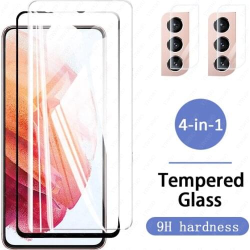 For Samsung Galaxy S21 Screen Protectors Protective Glass Film Camera Lens Safty on For Samsung S21 SM-G990F Tempered Glass