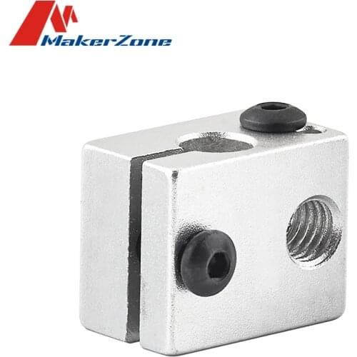 1PC V6 Aluminium Heat Block for V6 J-head Hotend Size 20*16*12mm 3D Printer RepRap