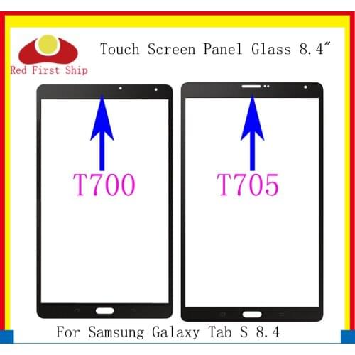 10Pcs/lot For Samsung Galaxy Tab S 8.4 T700 T705 T707 Touch Screen Panel Glass Lens SM-T700 SM-T705 LCD Front Outer Replacement