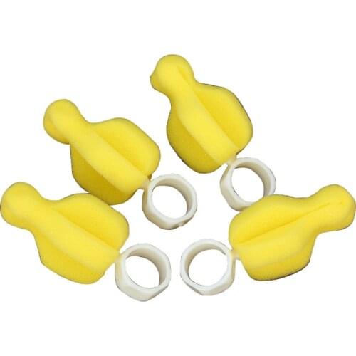 2Pcs New 360 Degree Rotating Sponge Yellow Baby Nipple Brush Babies Teat Cleaning Feeding Bottle Brushes Infant Pacifier Cleaner