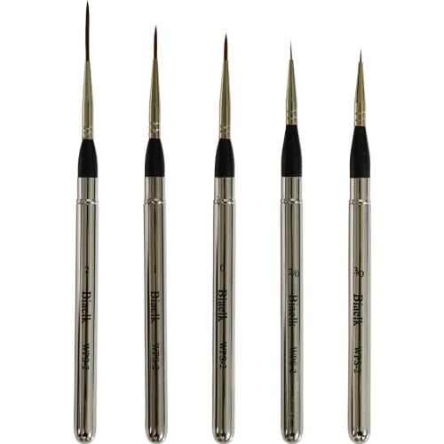 5PCS/Set WPS-2 High Quality Taklon Steel Cap Multi-Functional Watercolor Artist Art Paint Travel Brushes With PU Pouch