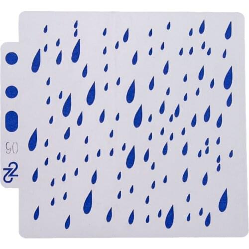 5pcs Raindrops Layering Stencilsr Spray stencil DIY Scrapbook photo album Decorative Embossing DIY Paper Card Crafts