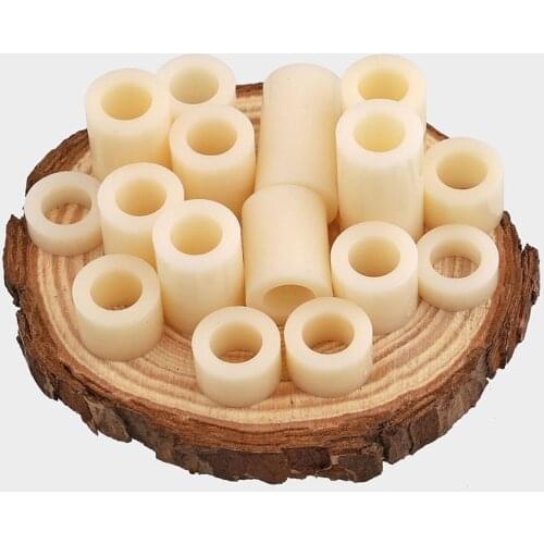 50pcs M5 M6 M8 White ABS Rround Spacer Standoff Nylon Non-Threaded Spacer Round Hollow Standoff Washer Free Shipping