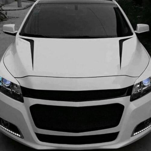 70% Dropshipping!!2Pcs Spear Stripe Sporty Auto Car Vehicle Hood Reflective Decals Sticker Decor