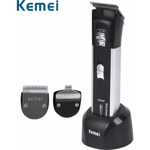 Kemei 6 in 1 Rechargeable Hair Trimmer Titanium Hair Clipper Electric Shaver Beard Trimmer Men Hair Care Styling Tools new