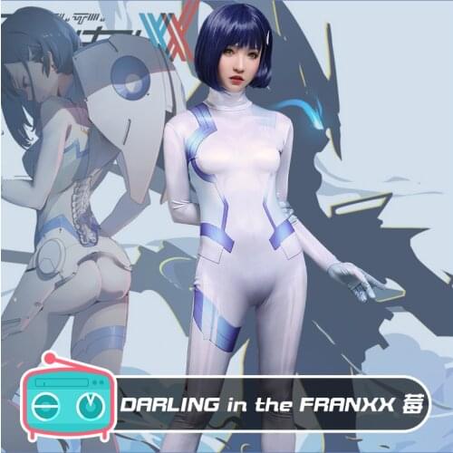 Anime DARLING in the FRANXX ICHIGO 3D Printed Tights Battle Suit Jumpsuit Outfit Cosplay Costume Halloween Free Shipping 2020