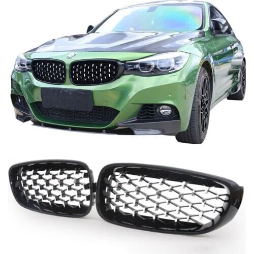 Car Front Kidney Grills Diamond Grille for BMW 3 Series GT F34 Gran Turismo 320i 328i 330i 335i 325d 2012-2019 Car Styling