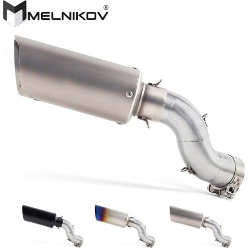 Free Shipping Motorcycle Exhaust Middle Pipe Muffler Pipe Tube Slip On For Kawasaki Z900 Ninja900 Z 900 2017 - 2020 Exhaust