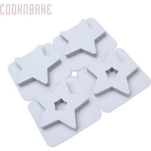 COOKNBAKE DIY Silicone Mold Aromatherapy Gypsum Handmade Soap Mold Aromatherapy Mold Star Shape Mold CDSM-697
