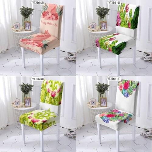 Color cactus chair cover stretch pink chair wedding chair covers chair covers wedding chair cushion cover recliner cover kitchen