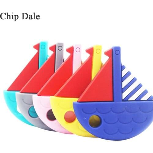 Chip Dale 1PC Naval Vessel Baby Teether Food Grade Sensory Teething Toy For Kid Childen BPA Free Silicone Molar Pendant Gifts